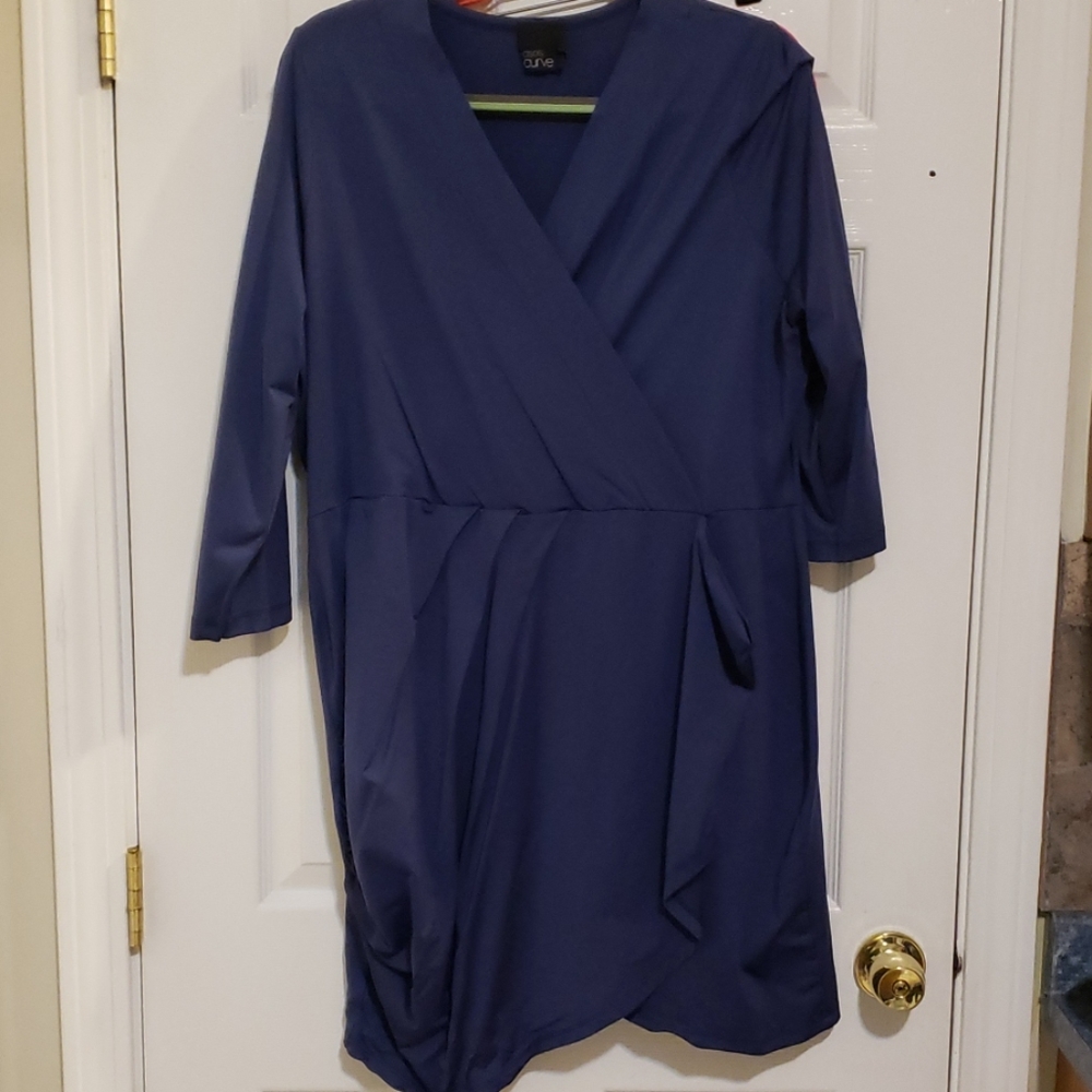 Faux wrap dress - worn once! 18